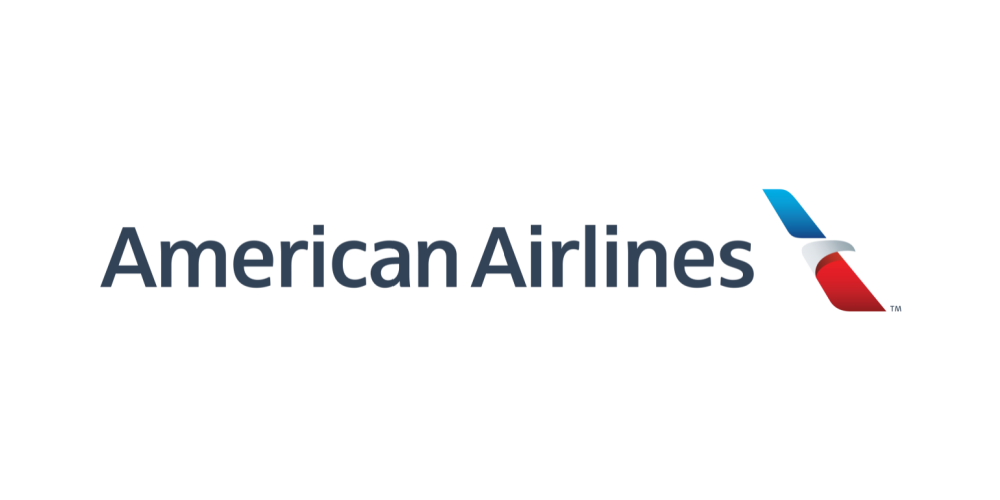 The logo of American Airlines.