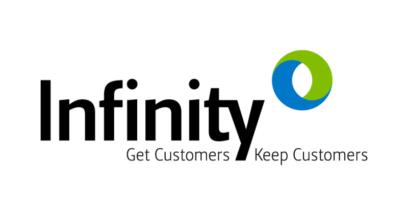 The logo on Infinity.